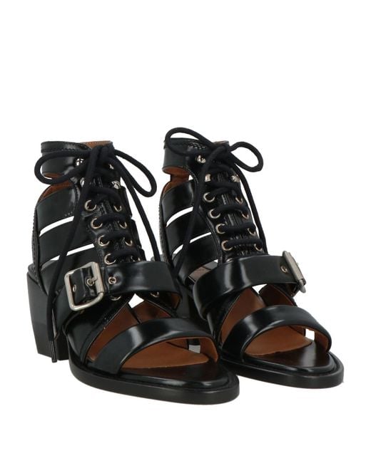 Chloé Black Gladiator Sandals