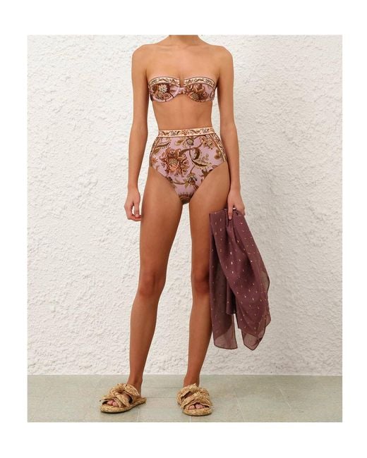 Zimmermann Natural Aster High Waist Pant