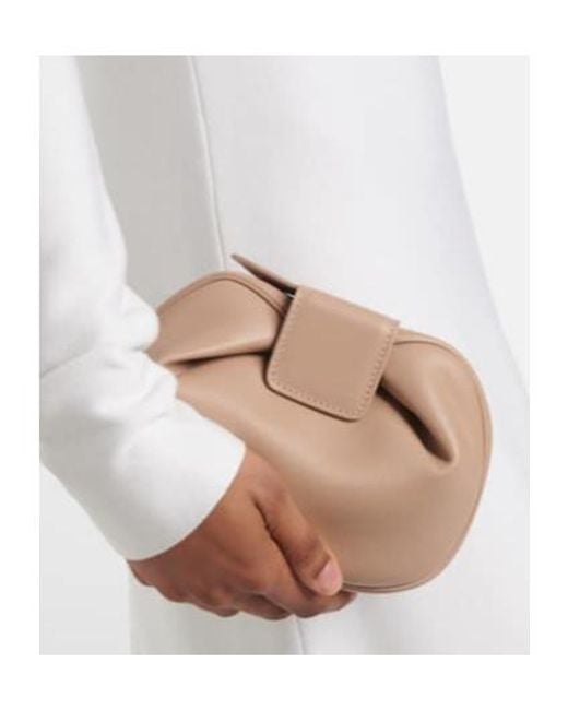 Gabriela Hearst Natural Demi Leather Clutch