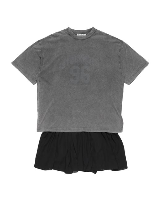 Acne Gray T-Shirt Dress