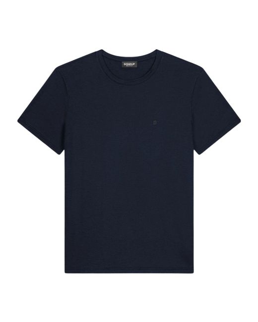 Dondup Blue Crew Neck T-Shirt for men