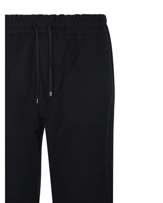 Saint Laurent Black Drawstring Slim Fit Pants for men