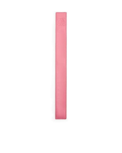 Loewe Pink Logo Embossed Bracelet