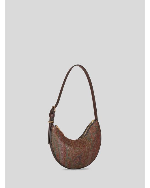 Etro White Paisley Printed Shoulder Bag