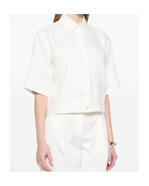 Max Mara White Linen Shirt