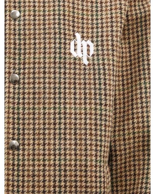 DARKPARK Brown Collared Check Jacket for men