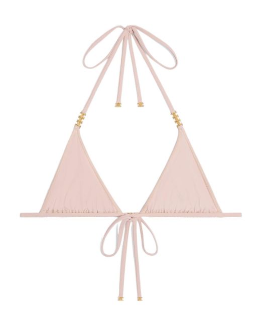 Céline Pink Triomphe Triangle Top