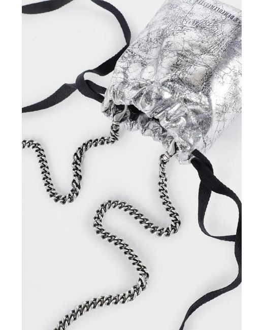 Ann Demeulemeester Multicolor Gael Drawstring Chain Mini Bag
