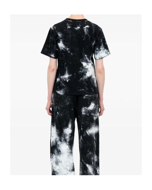 MM6 by Maison Margiela Black Logo Printed T-Shirt