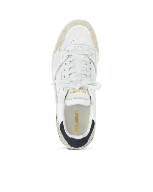 Axel Arigato White Panelled Low-Top Sneakers for men