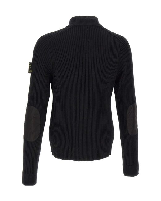 Premiata Blue Ribbed Zip-Up Cardigan for men