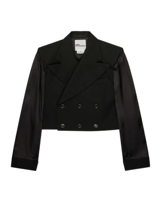 Comme des Garçons Black Cropped Casual Jacket