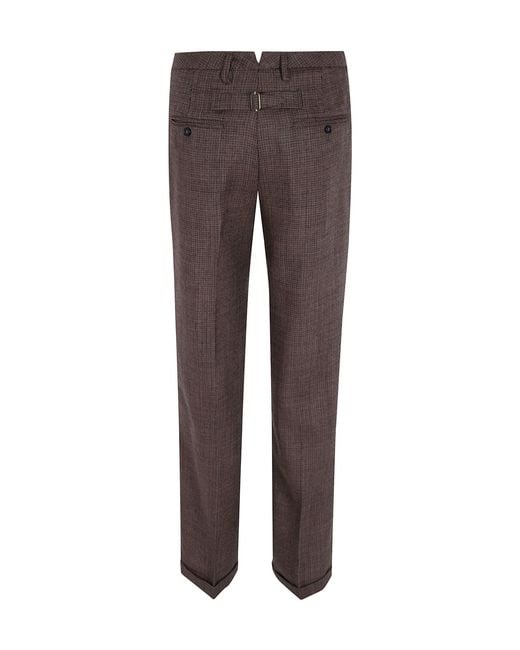 Seventy Brown Wool Classic Trousers