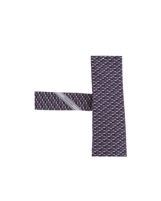 Ferragamo Blue Pointed Tie for men