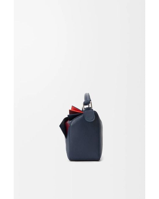 Loewe Blue Small Layered Puzzle Bag