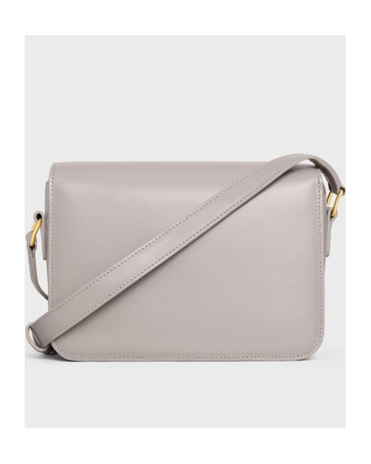 Céline Gray Flap Shoulder Bag