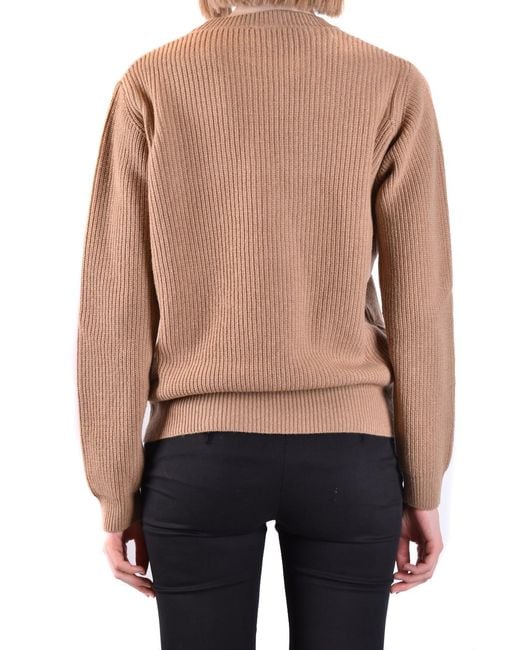 Pinko Pink Round Neck Logo Sweater
