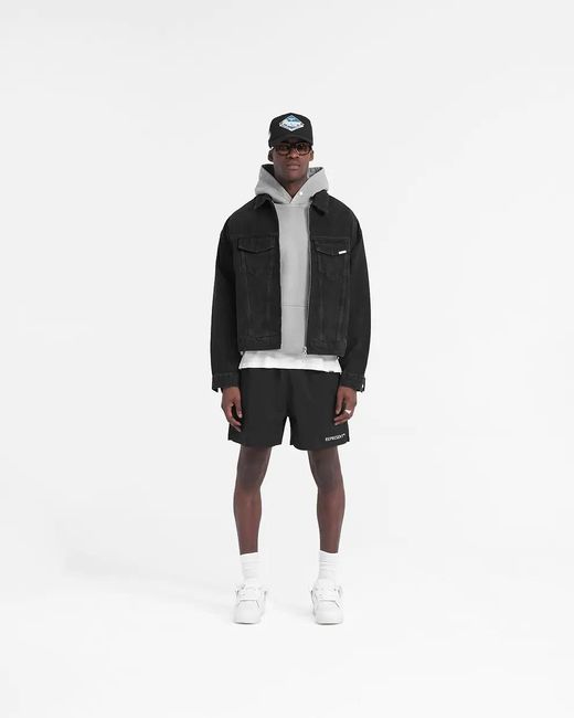 Represent Black R4 Denim Jacket for men