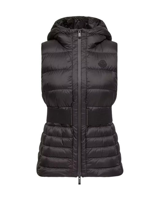 Moncler Black Melia Hooded Down Gilet