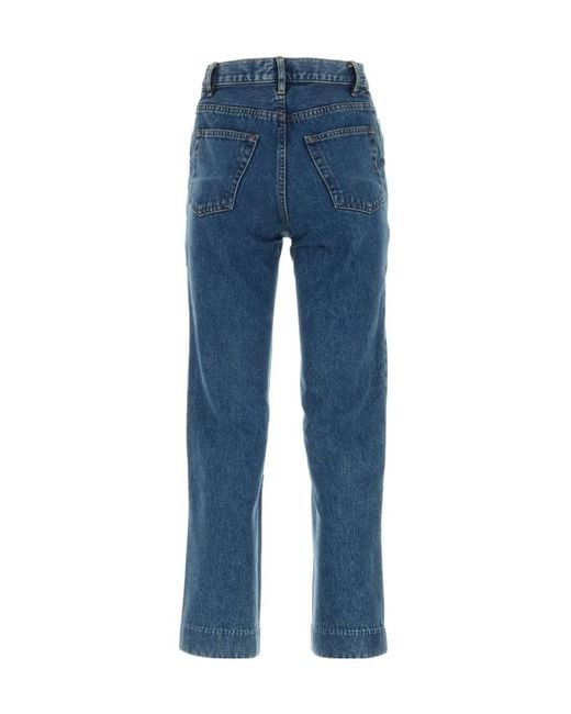 A.P.C. Blue Straight Leg Sailor Jeans
