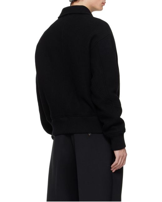 Jacquemus Black Bomber Jacket for men