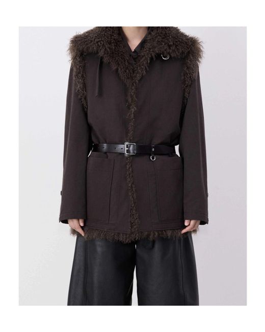Lemaire Black Single Breasted Coats