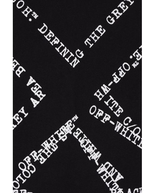 Off-White c/o Virgil Abloh Blue Crewneck Long-Sleeved T-Shirt for men