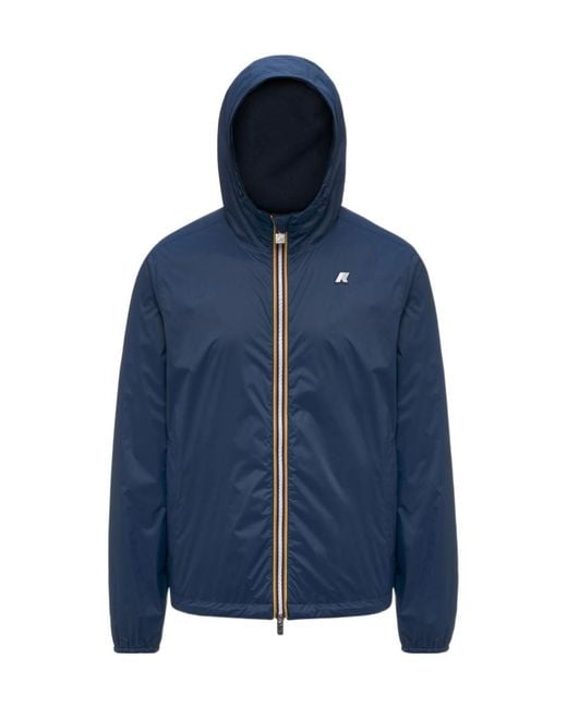 K-Way Blue Jake Reversible Interlock Jacket for men