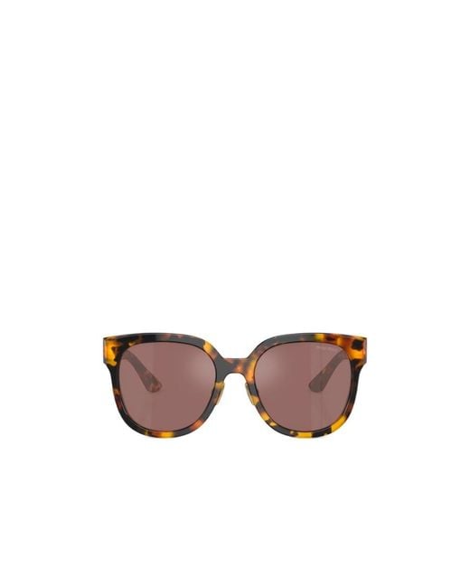 Miu Miu Brown Eyewear Square-Frame Sunglasses