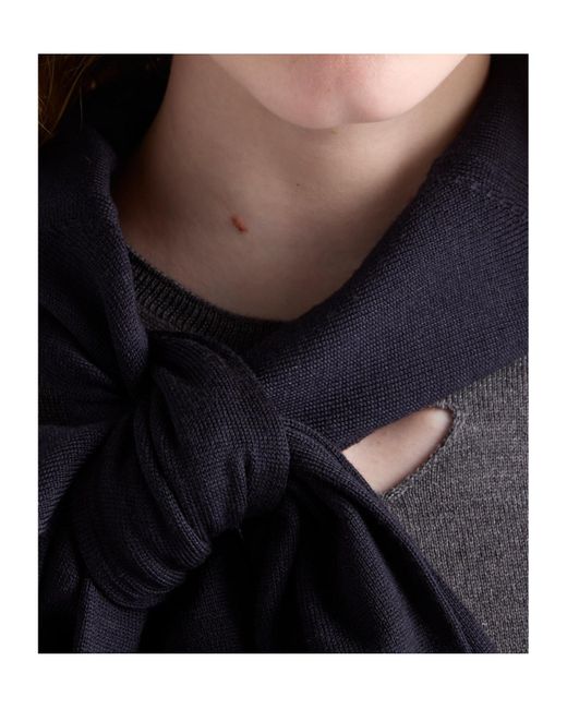 Prada Black Wool V-Neck Sweater