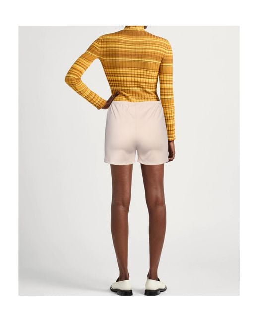 MM6 by Maison Margiela Natural Logo Track Shorts