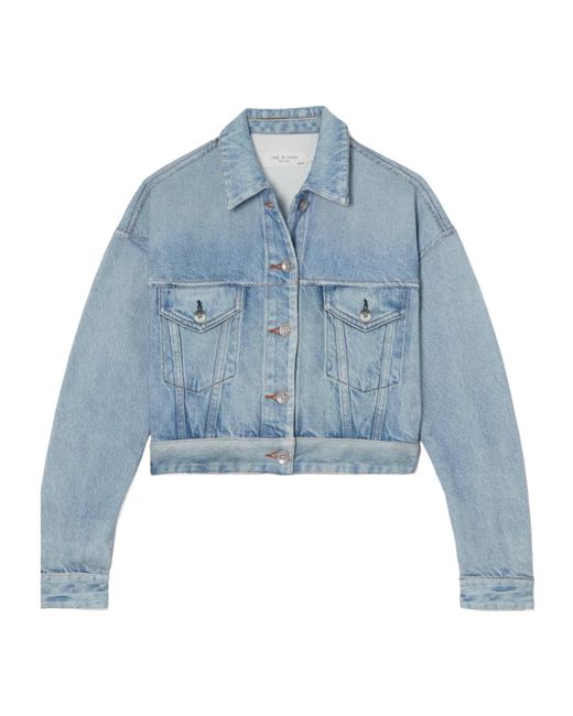 Rag & Bone Blue Long Sleeve Denim Jacket
