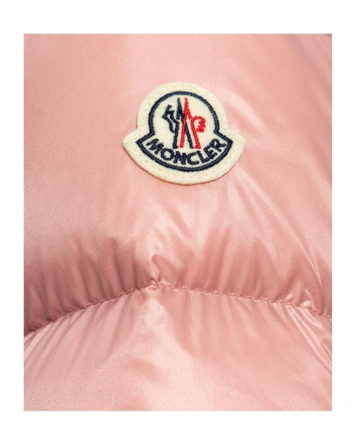 Moncler Pink Douro Zip-Up Puffer Jacket