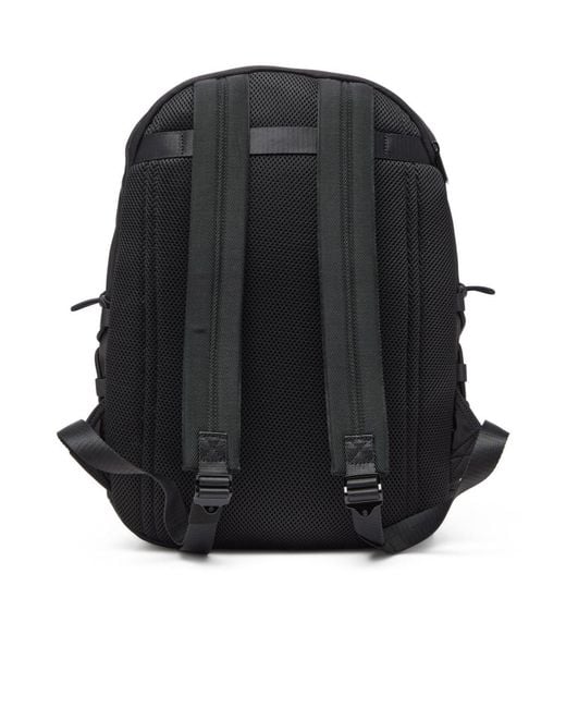 DIESEL Black Zippered Backpack for men
