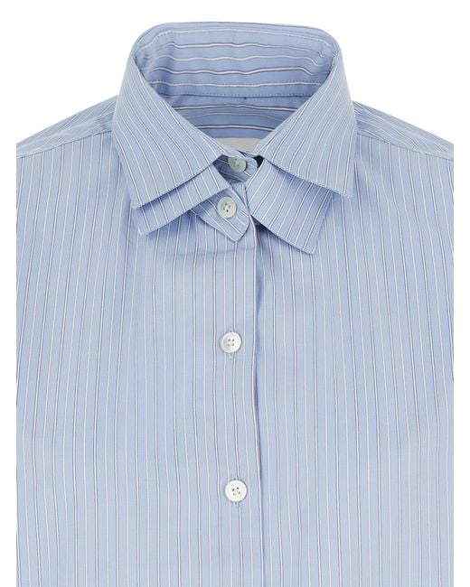Rohe Blue Striped Buttoned Shirt