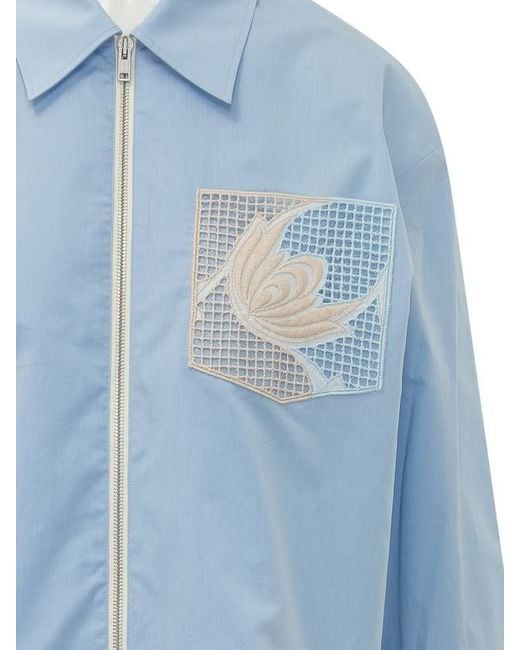 Marni Blue Zipped Jacket