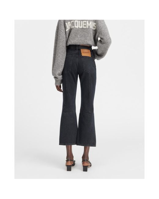 Jacquemus Black Le De-Nîmes High-Waisted Flared Jeans