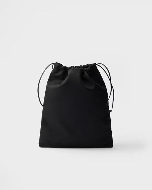 Prada Black Drawstring Clutch