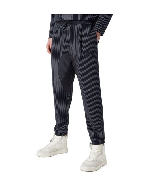 Emporio Armani Blue Casual Trousers for men