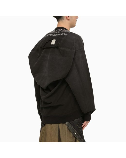 Maison Mihara Yasuhiro Black Round-Necked Sweater for men