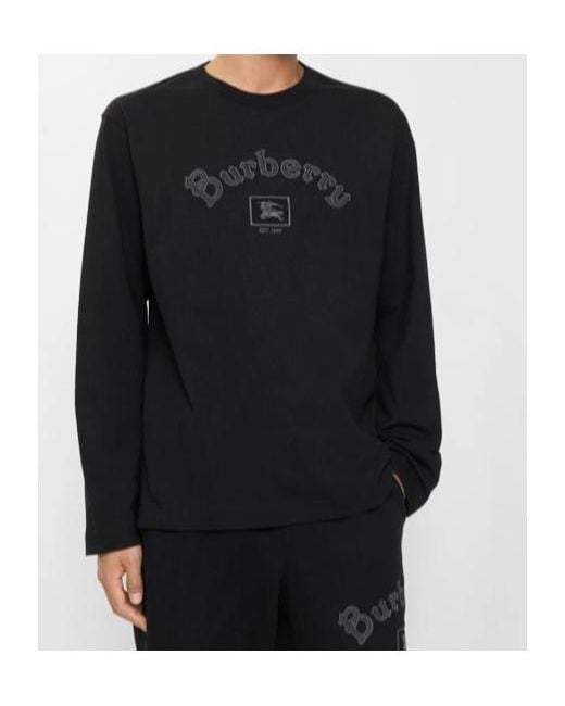 Burberry Black Knight Logo Sweatshirt for men