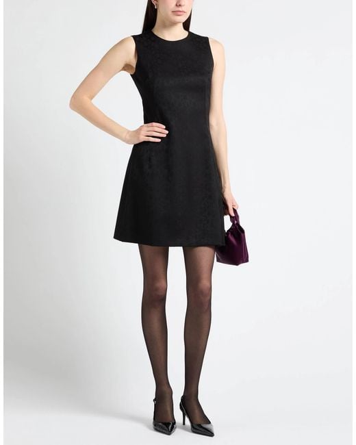Dolce & Gabbana Black Mini Dress Virgin Wool, Elastane