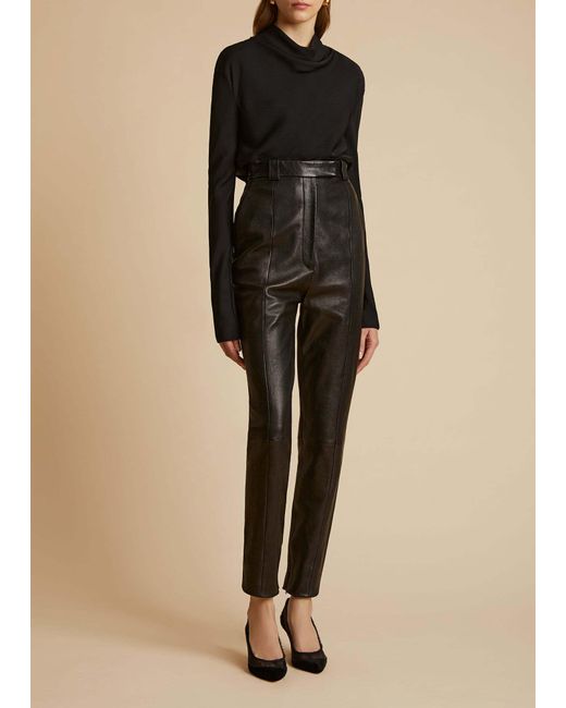 Khaite Black Long-Sleeved Blouse