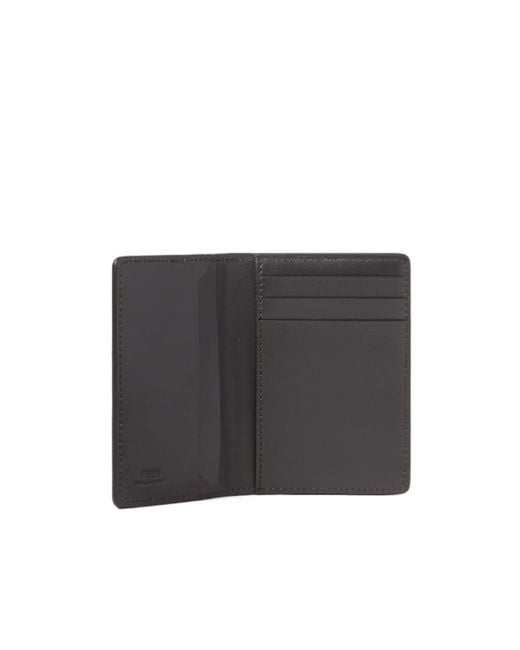 Fendi Black Ff Double Card Holder for men