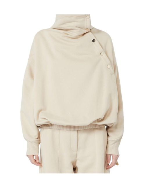 Sportmax Natural Long-Sleeve Sweatshirt