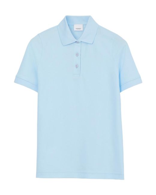 Burberry Blue Short-Sleeved Polo Shirt