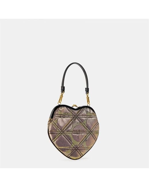 Vivienne Westwood White Viv Belle Heart-Shaped Shoulder Bag
