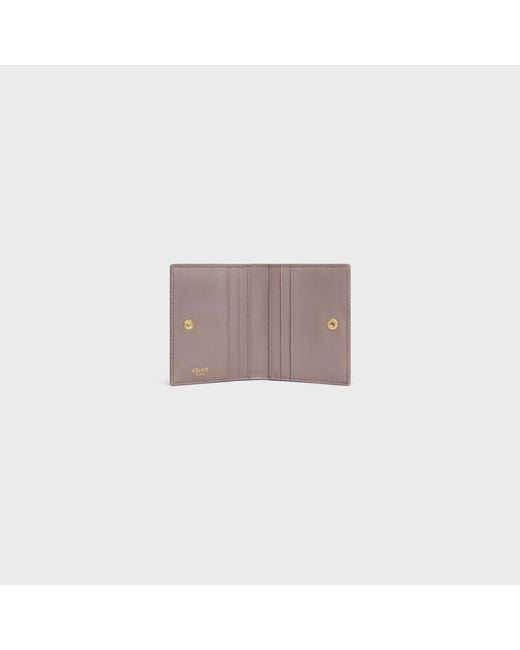 Céline Gray Bi-Fold Card Holder Triomphe
