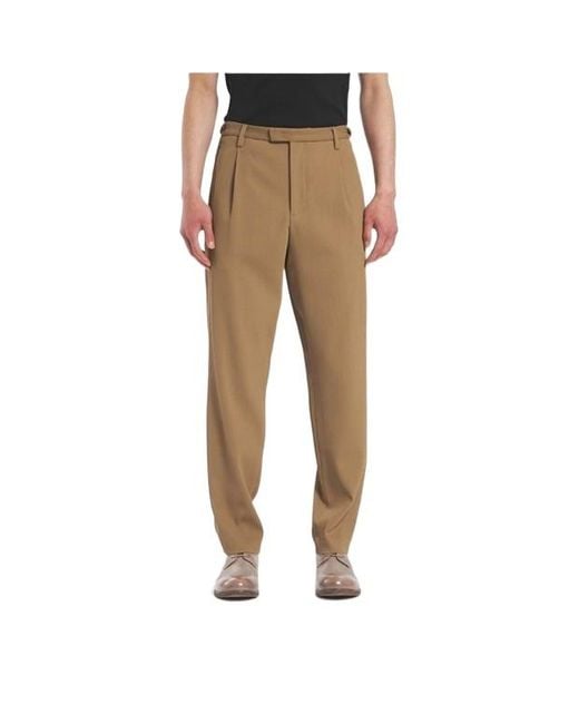 Barena Natural Tailored Barrel Leg Trousers for men