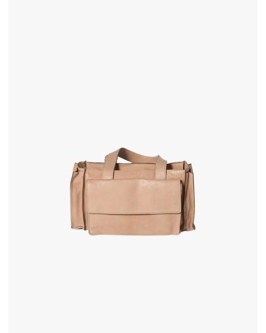 Miu Miu Natural Zippered Shoulder Bag